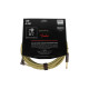 FENDER CABLE DELUXE SERIES 15' ANGLED TWEED Кабель инструментальный