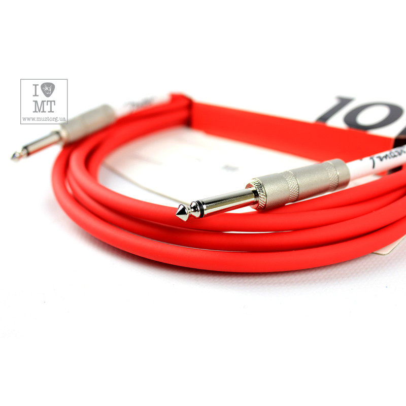 FENDER CABLE ORIGINAL SERIES 10' FIESTA RED Кабель інструментальний