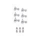 FENDER LOCKING STRATOCASTER/TELECASTER TUNING MACHINE SETS BRUSHED CHROME Кілки для гітари