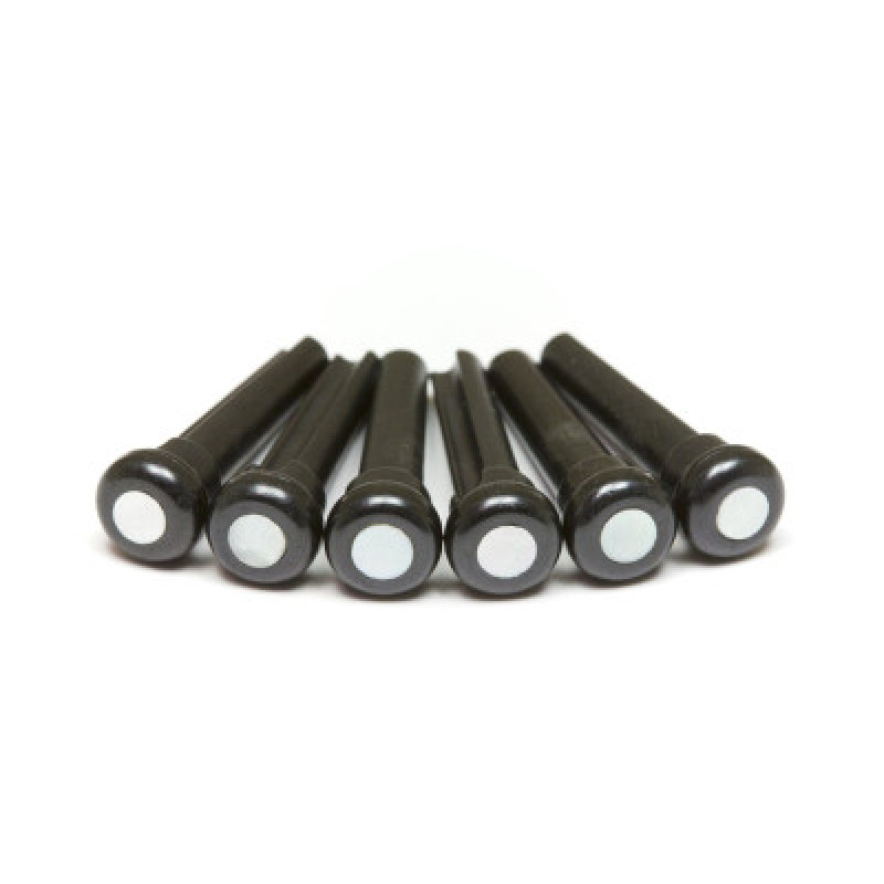 Набір кілочків GRAPH TECH PP-2044-00 TUSQ Bridge Pins 4mm Black / Mother-of-Pearl (6 Pcs)