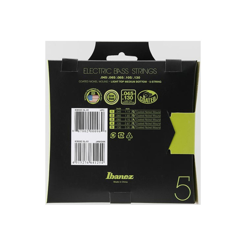 IBANEZ IEBS5C BASS GUITAR STRING 45-130 Струни для бас-гітар