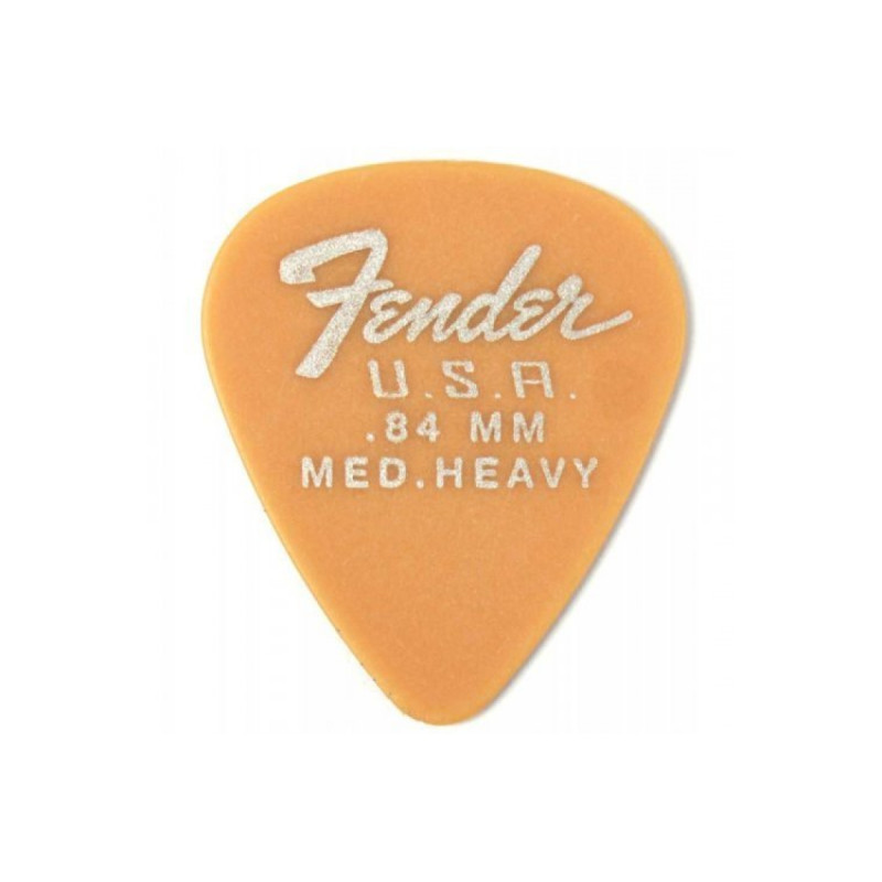 FENDER DURA-TONE DELRIN PICKS 0.84 MM, 351 SHAPE - 12 PACK BUTTERSCOTCH BLONDE Набір медіаторів