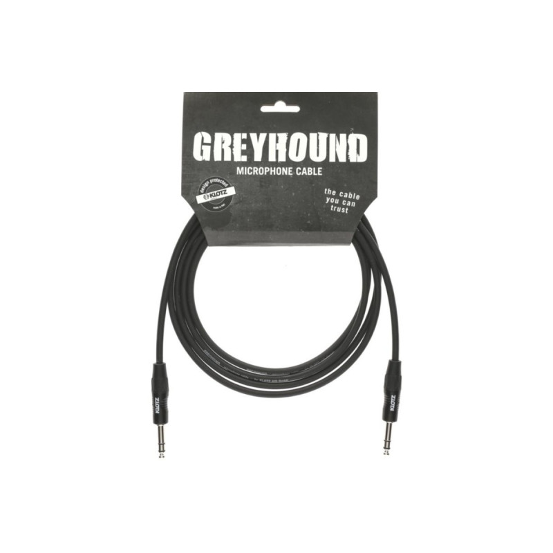Кабель мікрофонний KLOTZ GRG1P GREYHOUND BALANCED STEREO CABLE 3 M