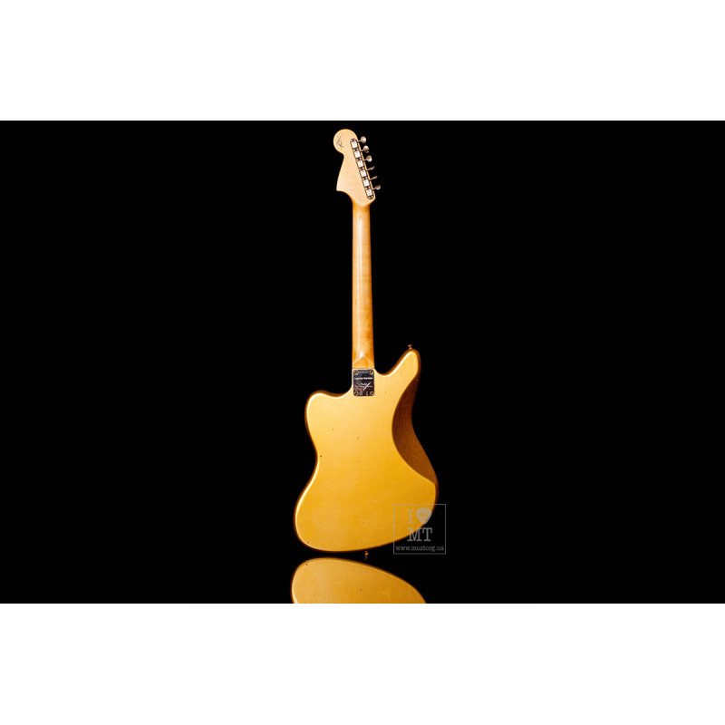 FENDER CUSTOM SHOP LIMITED EDITION 1963 JAGUAR JOURNEYMAN RELIC AGED AZTEC GOLD Электрогитара