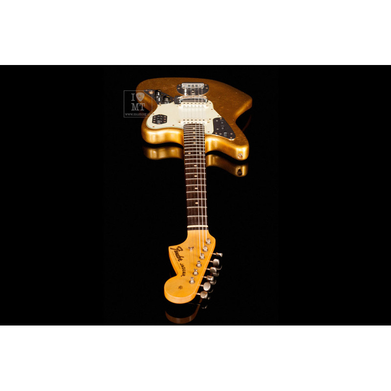 FENDER CUSTOM SHOP LIMITED EDITION 1963 JAGUAR JOURNEYMAN RELIC AGED AZTEC GOLD Электрогитара