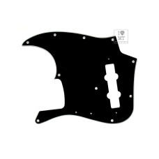 FENDER PURE VINTAGE PICKGUARD JAZZ BASS 70S 10-HOLE BLACK Пикгард