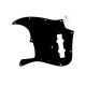 FENDER PURE VINTAGE PICKGUARD JAZZ BASS 70S 10-HOLE BLACK Пикгард