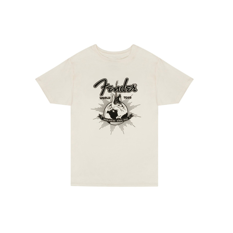 FENDER T-SHIRT WORLD TOUR VINTAGE WHITE M Футболка