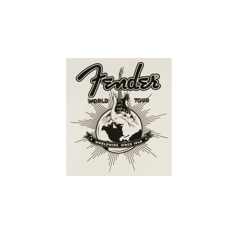 FENDER T-SHIRT WORLD TOUR VINTAGE WHITE M Футболка