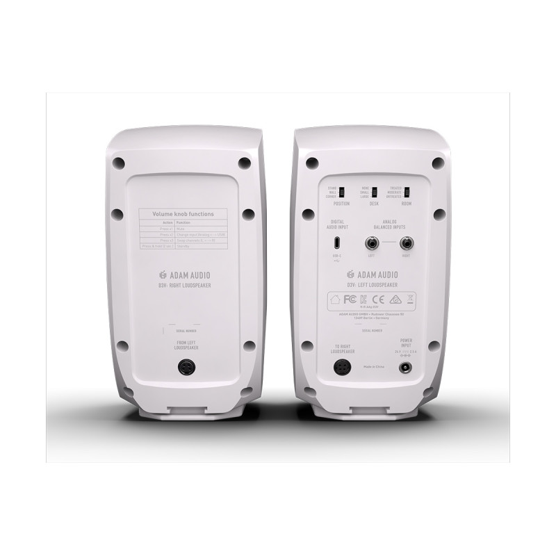 ADAM AUDIO D3V White Студийный монитор