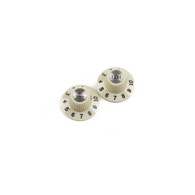 FENDER PURE VINTAGE 1965 JAZZMASTER WITCH HAT KNOB SET Набір ручок потенціометрів