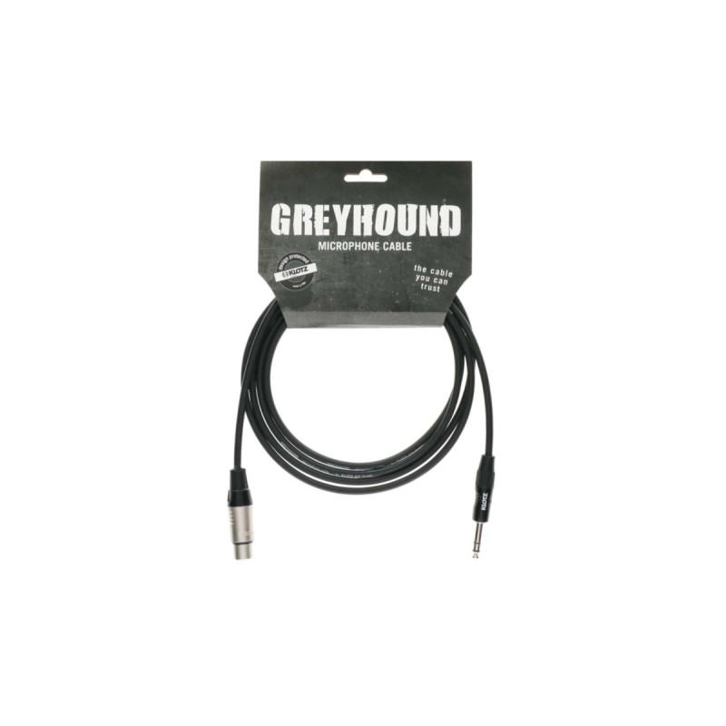 Кабель микрофонный KLOTZ GRG1FP01.5 GREYHOUND MICROPHONE CABLE FEMALE XLR BALANCED JACK 1.5 M