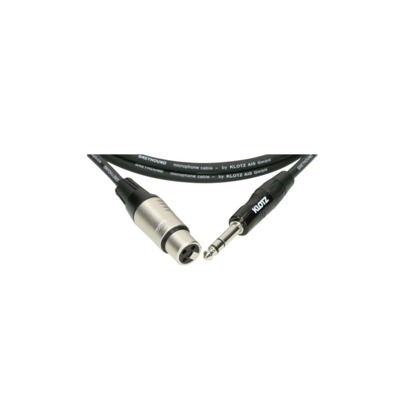 Кабель микрофонный KLOTZ GRG1FP01.5 GREYHOUND MICROPHONE CABLE FEMALE XLR BALANCED JACK 1.5 M