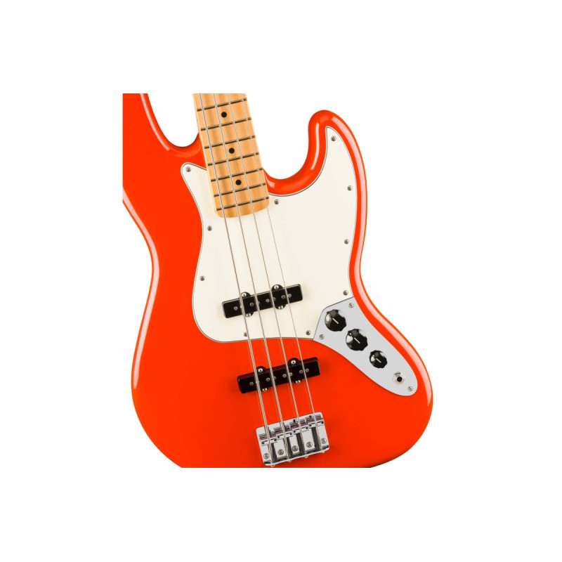 FENDER PLAYER II JAZZ BASS MN CORAL RED Бас-гітара