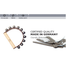 Leather Handbell 10 cross bells