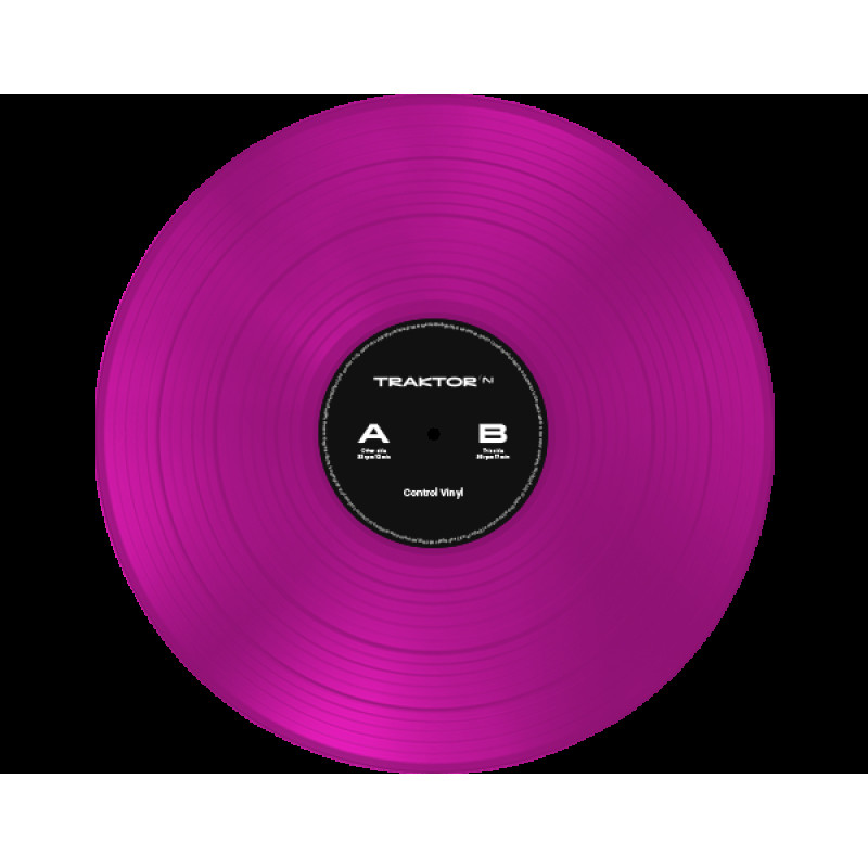 NATIVE INSTRUMENTS TRAKTOR Control Vinyl Neon Pink Transparent Контрольна вінілова платівка для TRAKTOR DVS