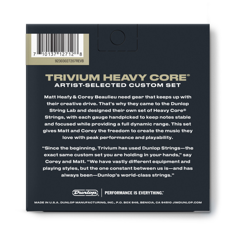 DUNLOP TVMN10637 TRIVIUM STRING LAB SERIES GUITAR STRINGS 10-63 | 7-STRING Струны для электрогитары