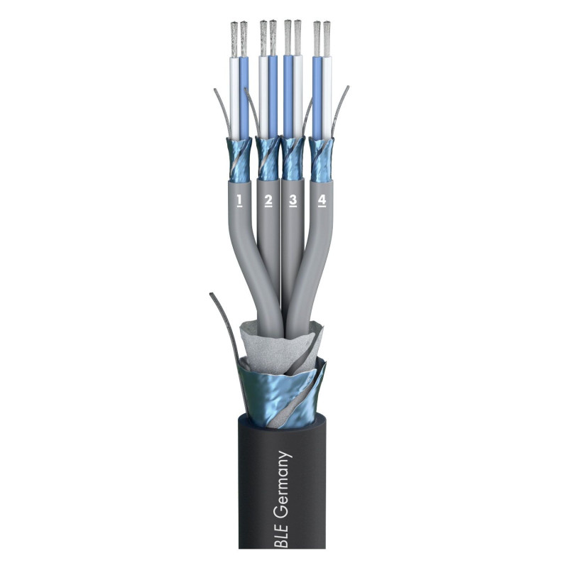 SOMMER CABLE 100-0101-08 Multipair SC-Mistral MCF; black | 2 x 0,22 mm² x number of pairs