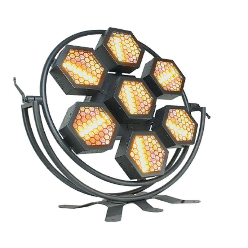 FREE COLOR 7-HEXA Ретро LED-світильник 7x100 Вт COB з RGB-підсвіткою