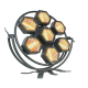 FREE COLOR 7-HEXA Ретро LED-світильник 7x100 Вт COB з RGB-підсвіткою