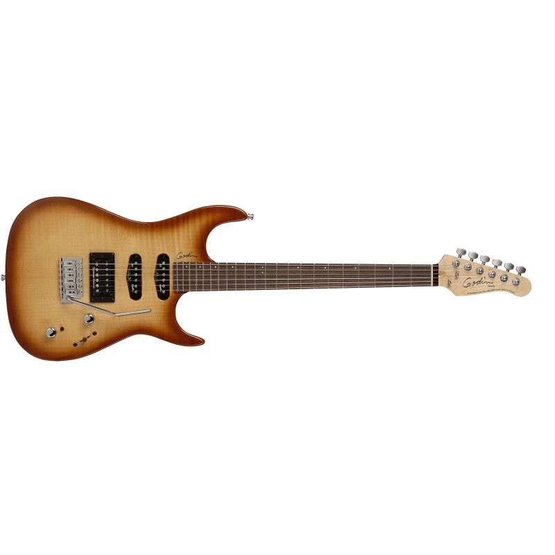 GODIN 030811 - VELOCITY H.D.R. Natural Burst Flame RN Электрогитара