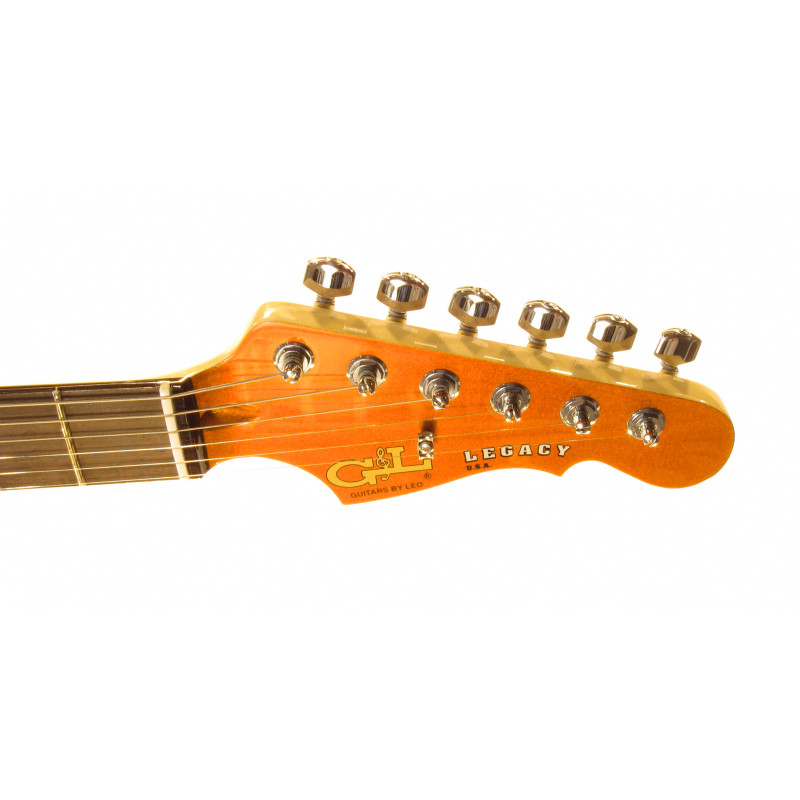 G&L LEGACY (Clear Orange, rosewood, 3-ply Vintage Creme). №CLF51040 Электрогитара