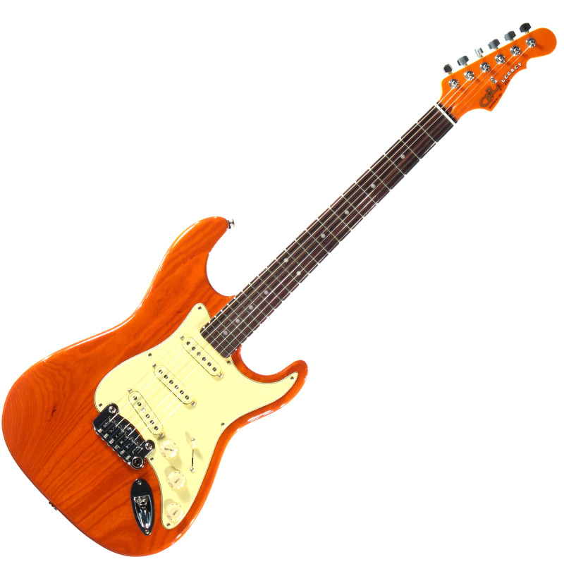 G&L LEGACY (Clear Orange, rosewood, 3-ply Vintage Creme). №CLF51040 Электрогитара