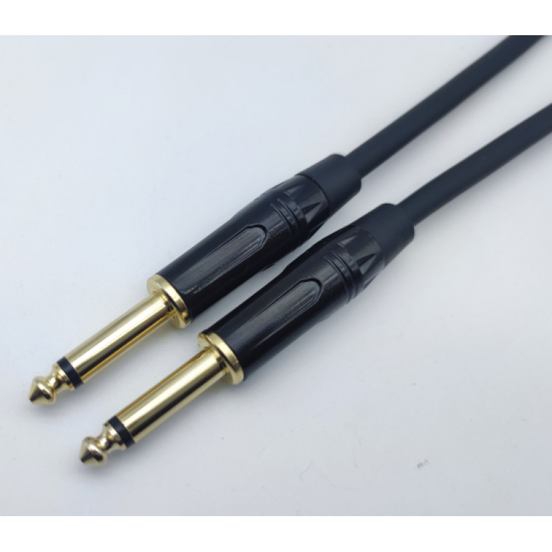 4ALL AUDIO 6.35 TS - 6.35 TS Mono 1M Готовий інструментальний/мікрофонний моно кабель 1