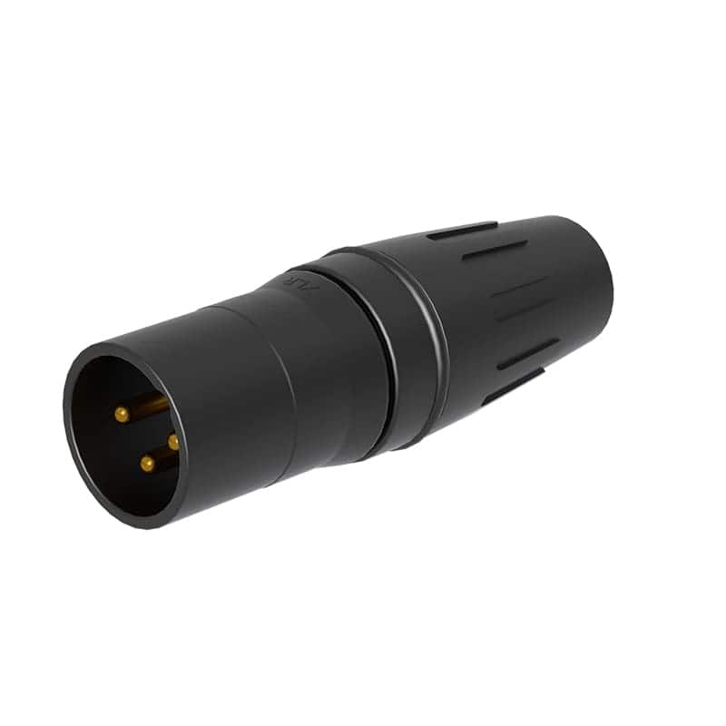 SEETRONIC SCHM3-B Кабельний XLR роз'єм male 3-pin чорний