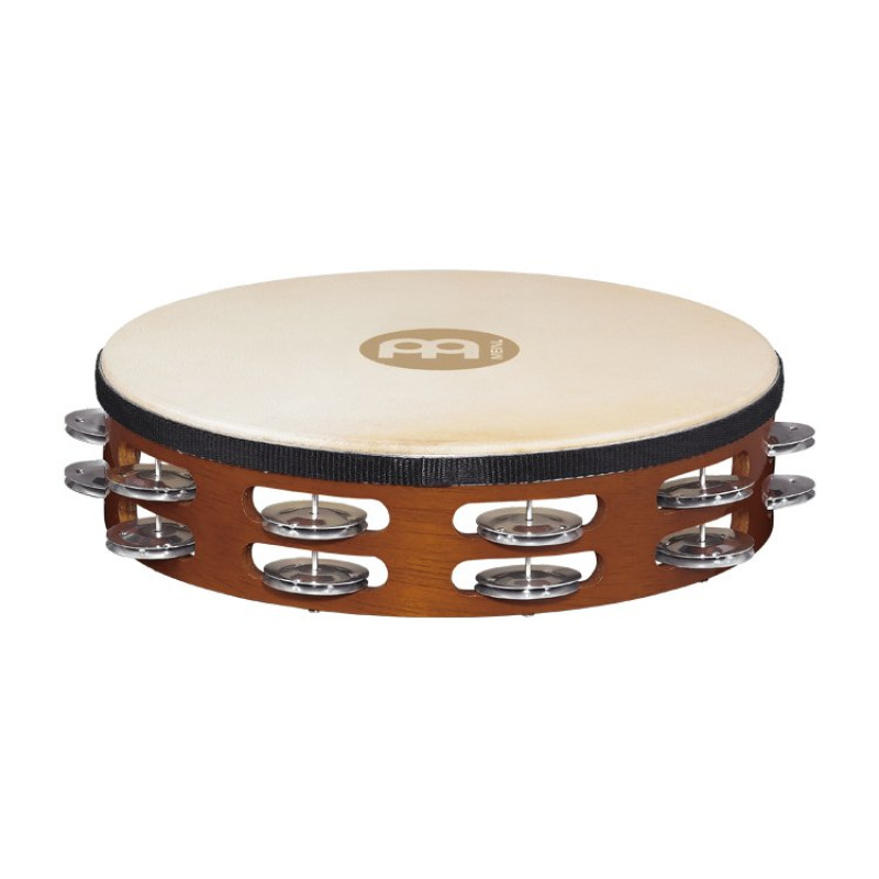 Тамбурин Meinl Headed Wood TAH2AB Goatskin, Nickel Plated Steel 10