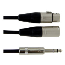 Інсертний кабель GEWA Pro Line Stereo Jack 6,3 мм/XLR (m) & XLR (f) (1,5 м)
