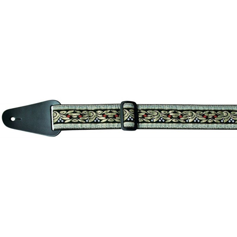 Ремінь для гітари Fire&Stone Folk Jacquard (Black Gold)
