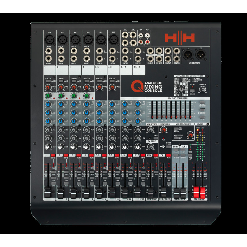 HH ELECTRONICS Q12FX Мікшерний пульт