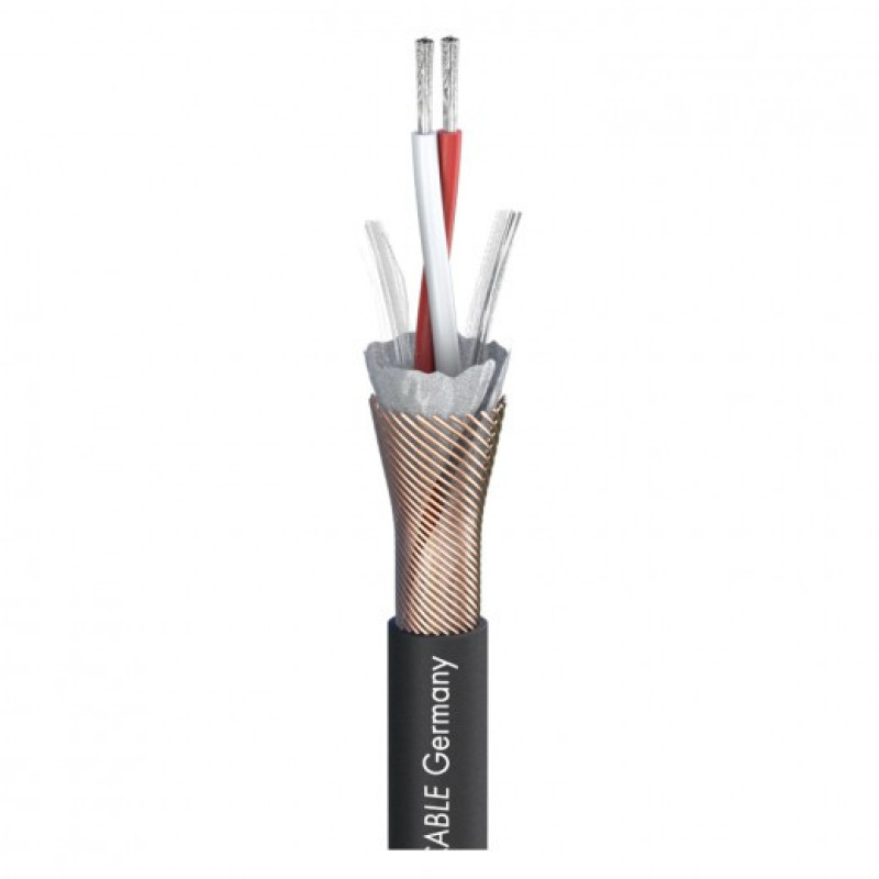 SOMMER CABLE 520-0101 Semicolon AES/EBU DMX Гібридний цифровий кабель 2x0,22 мм², чорний