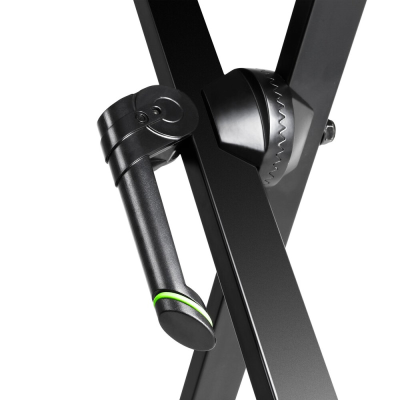 GRAVITY KSX 2 BLACK Подвійна X-подібна стійка для клавіатур чорного кольору