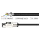 ROCKSTAR DC6PEE4L50 Кабельный барабан с гибким кабелем категории 6 ROXTONE DC6PEE4L50, 50 м