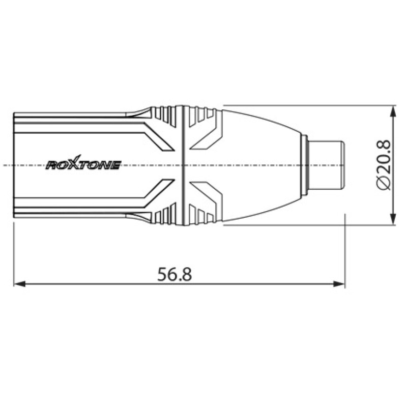 Переходник Roxtone RA2XMPF RCA - XLR male (папа)