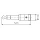 Перехідник Roxtone RA3J3MJF 6.3mm jack stereo male (тато) - 3.5mm female (мама)