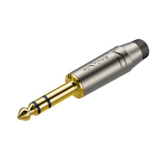 Рознімання Roxtone RJ3PP-BK-NG Jack 6.3mm (stereo)