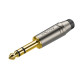 Разъем Roxtone RJ3PP-BK-NG Jack 6.3mm (stereo)