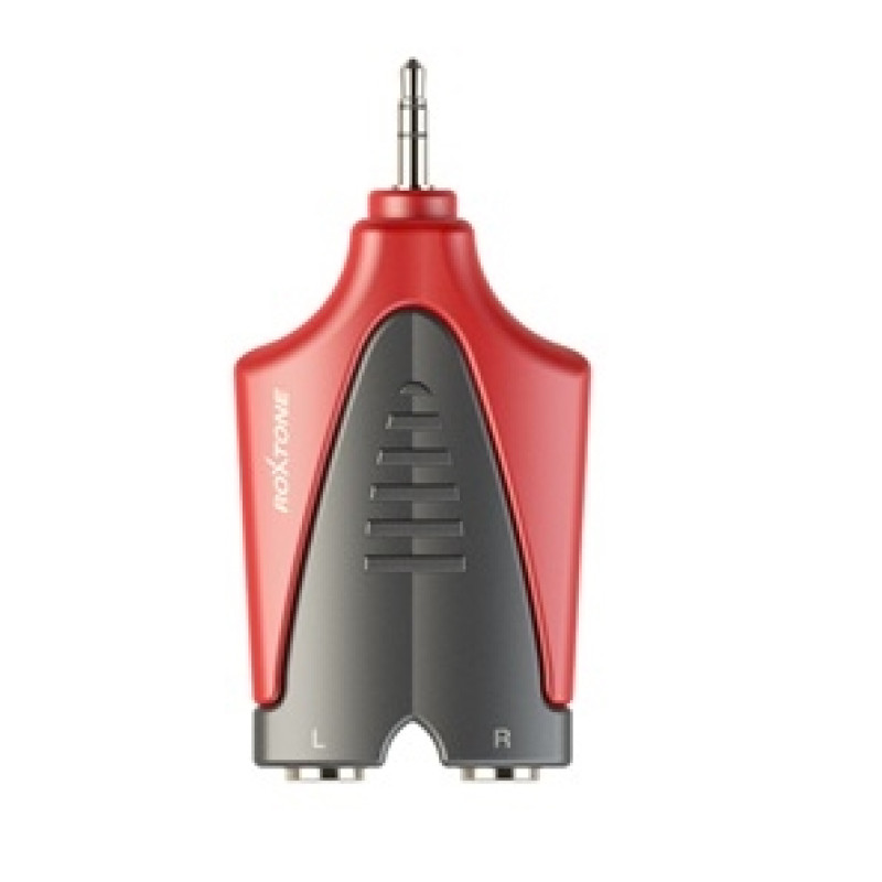 Перехідник Roxtone RPAN325 3.5mm jack stereo male (тато) - 2x6.3mm jack mono female (мама)