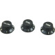 DIMARZIO DM2111 B STRAT KNOBS SET (BLACK)