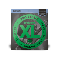 D‘ADDARIO EPS220-5 XL PROSTEELS BASS SUPER LIGHT 5-STRING (40-125) Струни для бас-гітари
