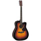 YAMAHA FX370C (Tobacco Brown Sunburst) Електро-акустична гітара