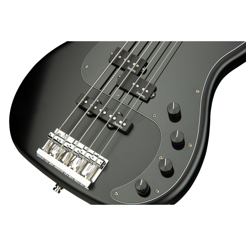 SADOWSKY MetroLine 21-Fret Hybrid P/J Bass, Ash, 5-String (Solid Black Satin) Бас-гітара