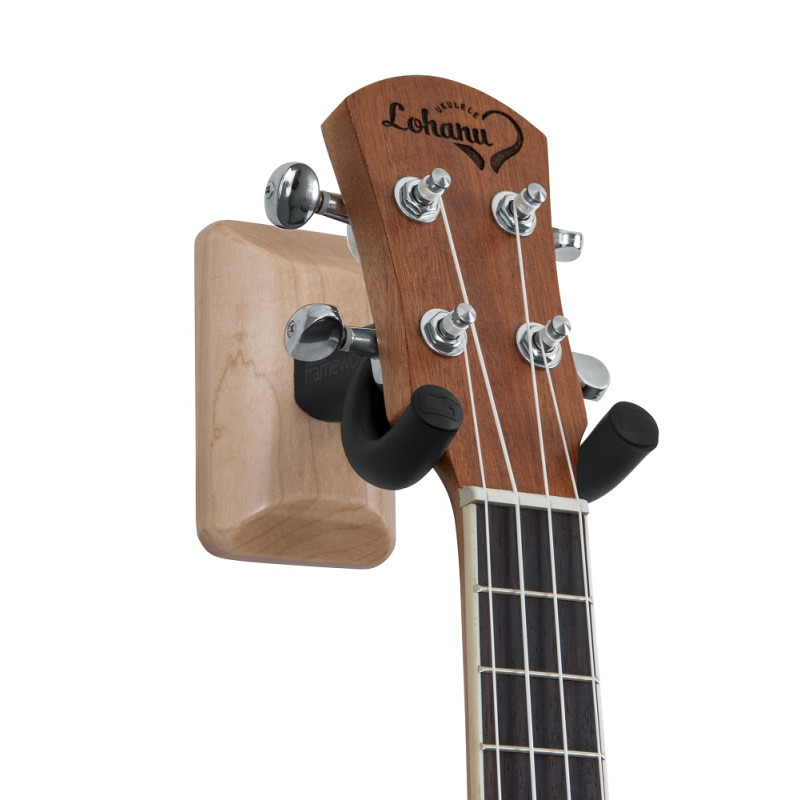 GATOR FRAMEWORKS GFW-UKE-HNGRMPL Wall Mount Ukulele/Mandolin Hanger (Maple)