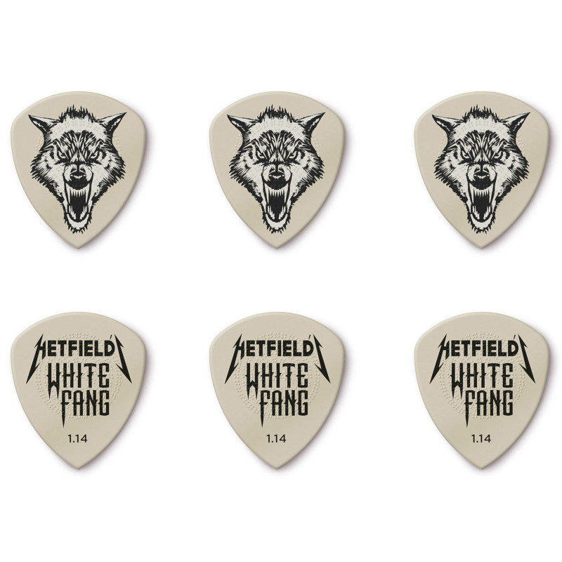 DUNLOP HETFIELD'S WHITE FANG CUSTOM FLOW PICK TIN 1.14MM Медіатори