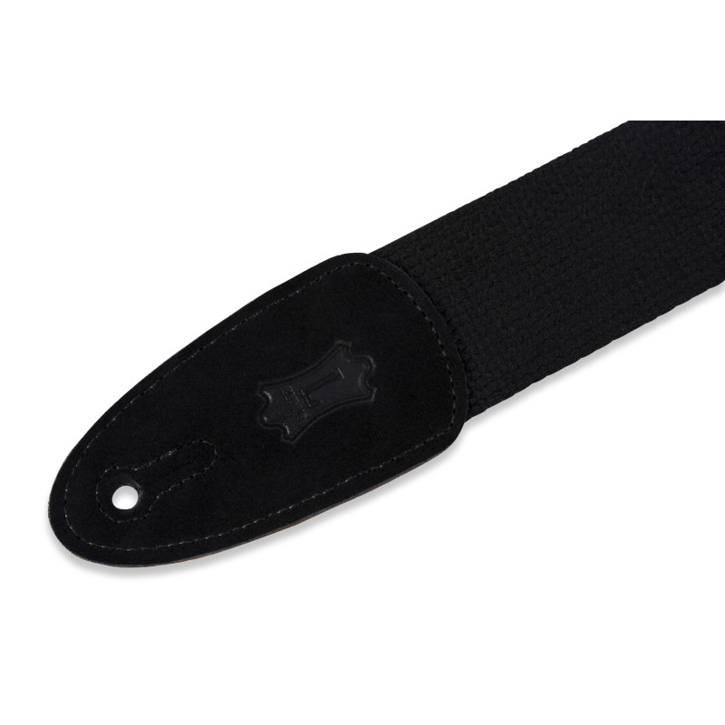 LEVY'S MC8-BLK CLASSICS SERIES COTTON GUITAR STRAP (BLACK) Ремінь для гітари