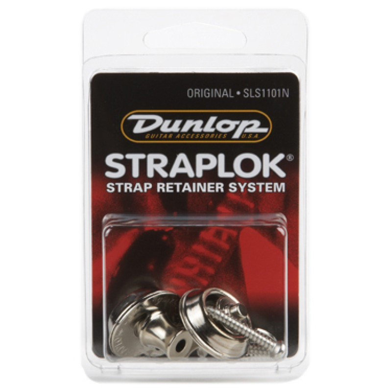 DUNLOP SLS1101N STRAPLOK STRAP RETAINERS ORIGINAL - NICKEL