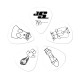 PLANET WAVES JOE SATRIANI SIGNATURE GUITAR PICKS, WHITE (Medium Gauge)